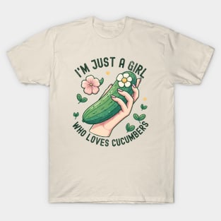 Just A Girl Who Loves Cucumbers T-Shirt